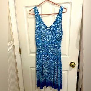 Athleta Blue and White A line Dress size Small